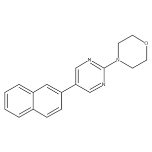 4-[5-(Naphthalen-2-yl)pyrimidin-2-yl]morpholine Structure
