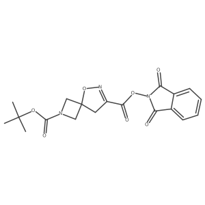 2-tert-butyl 7-(1,3-dioxo-2,3-dihydro-1H-isoindol-2-yl) 5-oxa-2,6-diazaspiro[3.4]oct-6-ene-2,7-dicarboxylate Structure