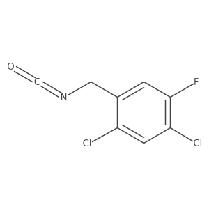 1,5-Dichloro-2-fluoro-4-(isocyanatomethyl)benzene Structure
