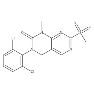 3-(2,6-dichlorophenyl)-7-methanesulfonyl-1-methyl-3,4-dihydropyrimido[4,5-d]pyrimidin-2(1H)-one Structure