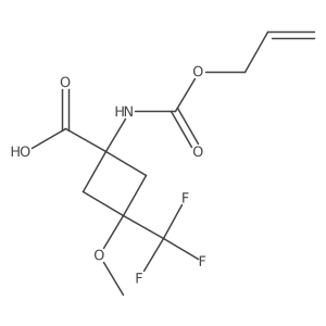 3-Methoxy-1-{[(prop-2-en-1-yloxy)carbonyl]amino}-3-(trifluoromethyl)cyclobutane-1-carboxylic acid Structure