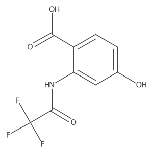 4-Hydroxy-2-(2,2,2-trifluoroacetamido)benzoic acid Structure
