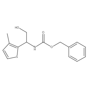 benzyl N-[2-hydroxy-1-(3-methylthiophen-2-yl)ethyl]carbamate结构式