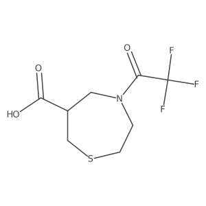 4-(Trifluoroacetyl)-1,4-thiazepane-6-carboxylic acid Structure