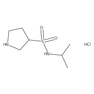 N-(propan-2-yl)pyrrolidine-3-sulfonamide hydrochloride Structure