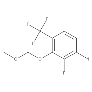 2-Fluoro-1-iodo-3-(methoxymethoxy)-4-(trifluoromethyl)benzene Structure