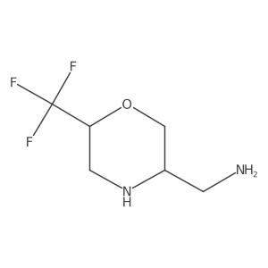 1-[6-(Trifluoromethyl)morpholin-3-yl]methanamine Structure