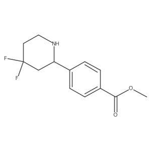 Methyl (S)-4-(4,4-difluoropiperidin-2-yl)benzoate Structure