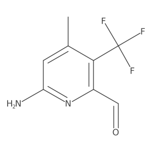 6-Amino-4-methyl-3-(trifluoromethyl)picolinaldehyde Structure