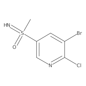 (5-Bromo-6-chloropyridin-3-yl)(imino)methyl-lambda6-sulfanone Structure