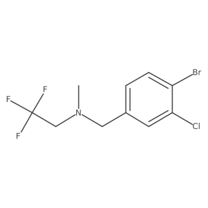N-(4-bromo-3-chlorobenzyl)-2,2,2-trifluoro-N-methylethanamine结构式