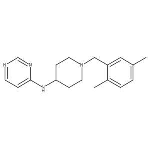 N-{1-[(2,5-dimethylphenyl)methyl]piperidin-4-yl}pyrimidin-4-amine结构式