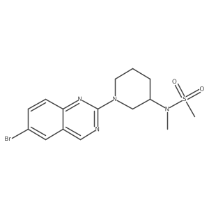 N-[1-(6-bromoquinazolin-2-yl)piperidin-3-yl]-N-methylmethanesulfonamide Structure