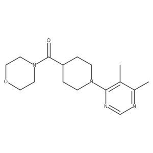 4-[1-(5,6-Dimethylpyrimidin-4-yl)piperidine-4-carbonyl]morpholine Structure