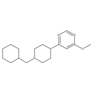 4-[4-(Cyclohexylmethyl)piperazin-1-yl]-6-methoxypyrimidine Structure