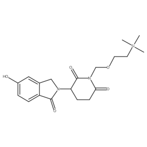 3-(5-Hydroxy-1-oxoisoindolin-2-yl)-1-((2-(trimethylsilyl)ethoxy)methyl)piperidine-2,6-dione Structure