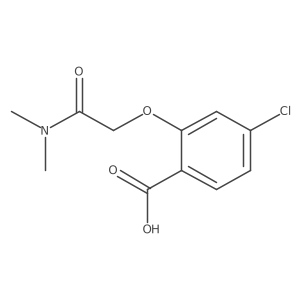 4-Chloro-2-[2-(dimethylamino)-2-oxoethoxy]benzoic acid结构式