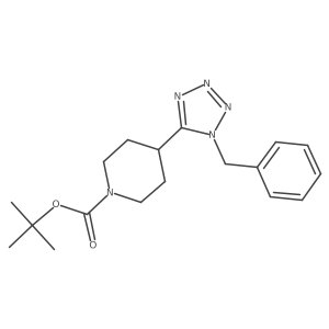Tert-butyl 4-(1-benzyltetrazol-5-yl)piperidine-1-carboxylate结构式
