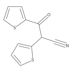 I(2)-Oxo-I+/--2-thienyl-2-thiophenepropanenitrile结构式