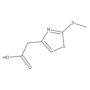 CSc1nc(CC(=O)O)cs1结构式
