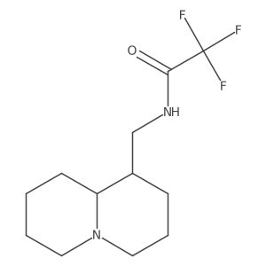 2,2,2-Trifluoro-N-((octahydro-1H-quinolizin-1-yl)methyl)acetamide Structure