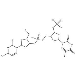3a(2)-Thymidylic acid, 2a(2)-deoxycytidylyl-(3a(2)a5a(2))-结构式