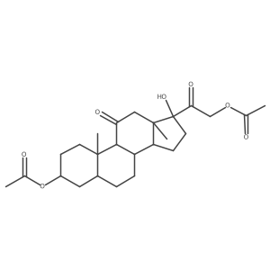Allotetrahydrocortisone 3alpha,21-diacetate结构式