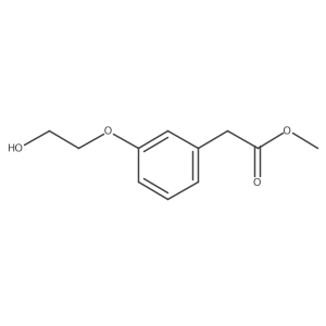 [3-(2-Hydroxyethoxy)-phenyl]-acetic acid methyl ester Structure
