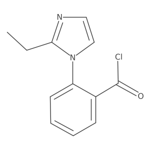 2-(2-Ethylimidazol-1-yl)benzoyl chloride Structure