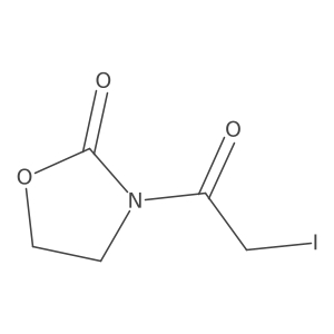 3-(2-Iodoacetyl)-1,3-oxazolidin-2-one结构式