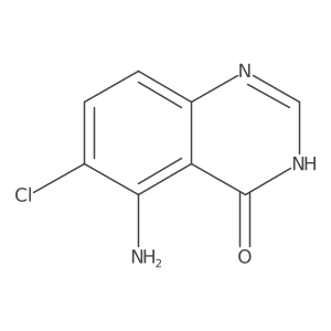 4(3h)-Quinazolinone, 5-amino-6-chloro- Structure