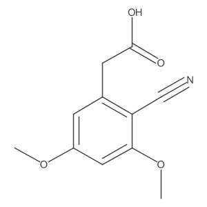 2-Cyano-3,5-dimethoxybenzeneacetic acid Structure