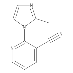 2-(2-methyl-1H-imidazol-1-yl)pyridine-3-carbonitrile Structure