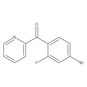 2-(4-Bromo-2-fluorobenzoyl)pyridine Structure