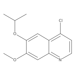 4-Chloro-6-isopropoxy-7-methoxyquinoline结构式