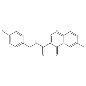 N-[(4-fluorophenyl)methyl]-7-methyl-4-oxo-4H-pyrido[1,2-a]pyrimidine-3-carboxamide结构式