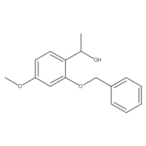 1-[2-(Benzyloxy)-4-methoxyphenyl]ethan-1-ol结构式