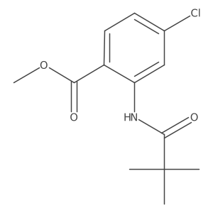 4-Chloro-2-(2,2-dimethylpropionylamino)benzoic acid methyl ester Structure