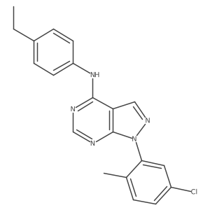 1-(5-chloro-2-methylphenyl)-N-(4-ethylphenyl)-1H-pyrazolo[3,4-d]pyrimidin-4-amine Structure