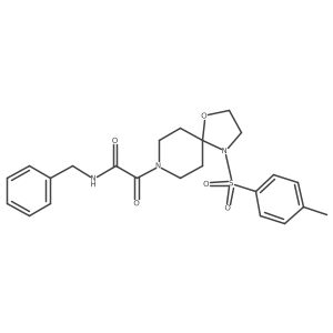 N-benzyl-2-oxo-2-(4-tosyl-1-oxa-4,8-diazaspiro[4.5]decan-8-yl)acetamide结构式