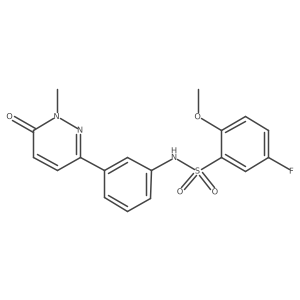 5-fluoro-2-methoxy-N-(3-(1-methyl-6-oxo-1,6-dihydropyridazin-3-yl)phenyl)benzenesulfonamide Structure