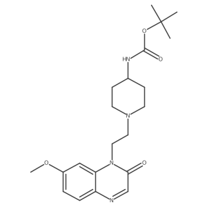 Tert-butyl(1-(2-(7-methoxy-2-oxoquinoxalin-1(2h)-yl)ethyl)piperidin-4-yl)carbamate Structure
