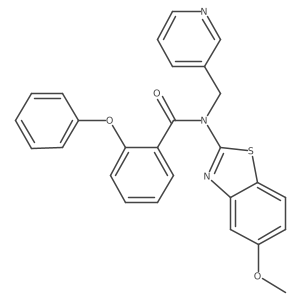 N-(5-methoxybenzo[d]thiazol-2-yl)-2-phenoxy-N-(pyridin-3-ylmethyl)benzamide Structure