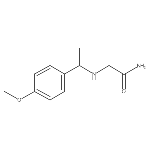 2-{[1-(4-Methoxyphenyl)ethyl]amino}acetamide结构式