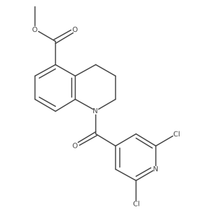 Methyl 1-(2,6-dichloropyridine-4-carbonyl)-1,2,3,4-tetrahydroquinoline-5-carboxylate Structure