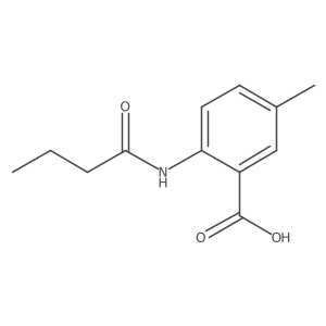 2-(Butyramido)-5-methylbenzoic acid结构式