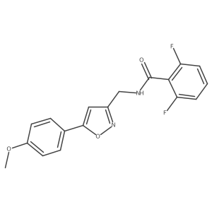 2,6-difluoro-N-{[5-(4-methoxyphenyl)-1,2-oxazol-3-yl]methyl}benzamide结构式