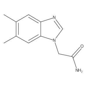 2-(5,6-dimethyl-1H-benzimidazol-1-yl)acetamide结构式