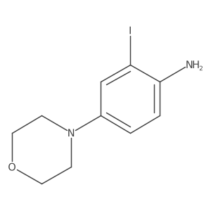 2-Iodo-4-morpholin-4-ylaniline结构式
