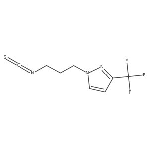 1-(3-Isothiocyanatopropyl)-3-(trifluoromethyl)-1H-pyrazole结构式